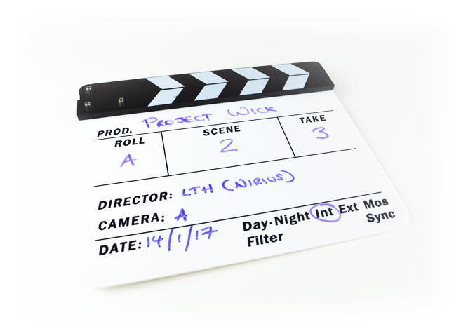 Project Wick Clapperboard